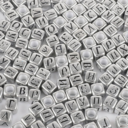 Square Acrylic Letter & Number Beads | SoulstoneHouse