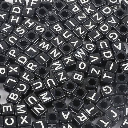 Square Acrylic Letter & Number Beads | SoulstoneHouse