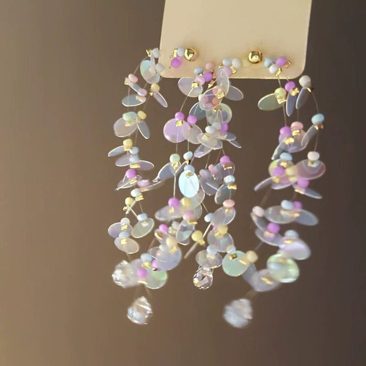 Bloom Cascade Handmade-Style Earrings