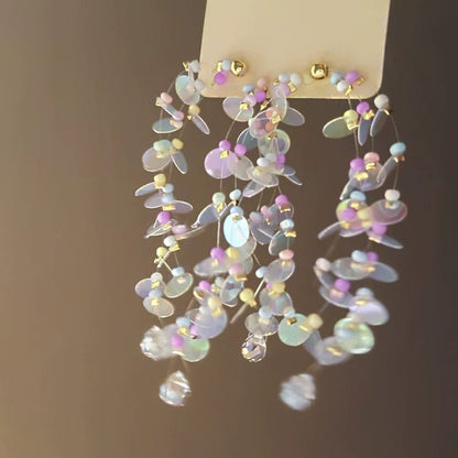 Bloom Cascade Handmade-Style Earrings