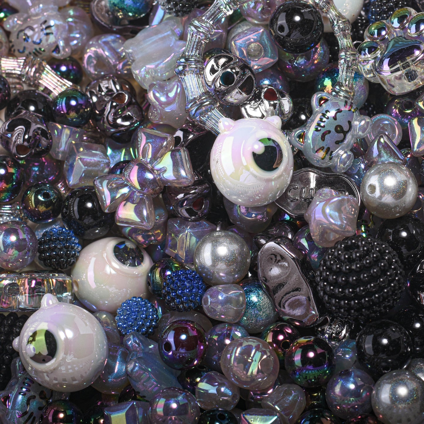 Acrylic loose beads DIY mobile phone chain bag chain beading accessories material
