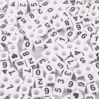 Square Acrylic Letter & Number Beads | SoulstoneHouse