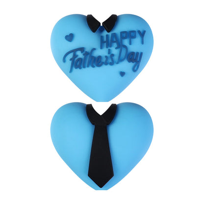 Father’s Day 3D Silicone Beads – Heart Dad Charms for DIY Bracelets & Gifts （20pcs)