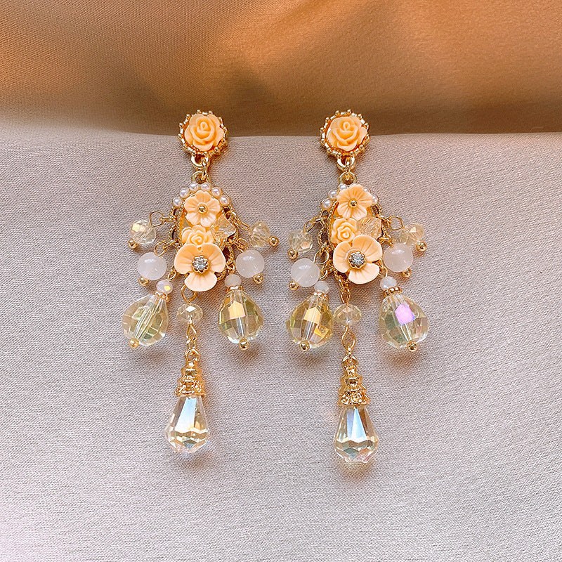 Bloom Cascade Handmade-Style Earrings