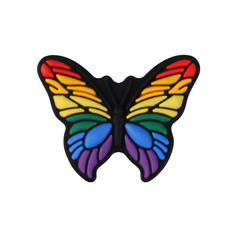 Butterfly Silicone Beads for Kids DIY Jewelry Making – Colorful Insect Focal Beads for Bracelets, Crafts & Accessories（20pcs)