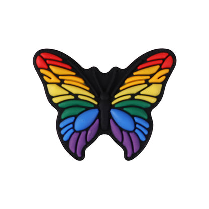 Butterfly Silicone Beads for Kids DIY Jewelry Making – Colorful Insect Focal Beads for Bracelets, Crafts & Accessories（20pcs)