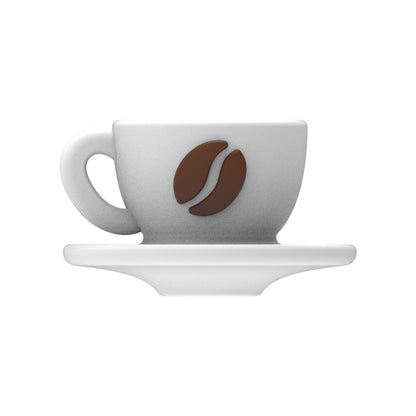 3D Food-Grade Silicone Beads for DIY Jewelry & Cup Charms – Hole Beads for Bracelet, Keychain & Coffee Cup Decoration(20pcs)
