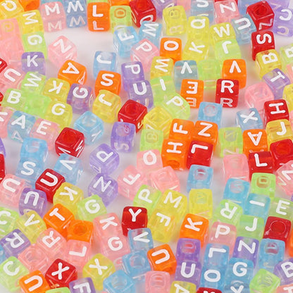 Square Acrylic Letter & Number Beads | SoulstoneHouse