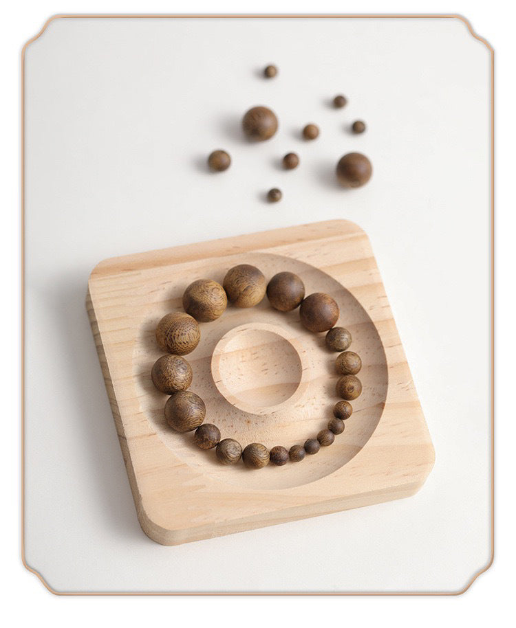 Natural Kinam Agarwood Loose Beads, Aged Oud Single Beads for DIY Jewelry Making, High-End Collectible Wooden Beads for Meditation Mala