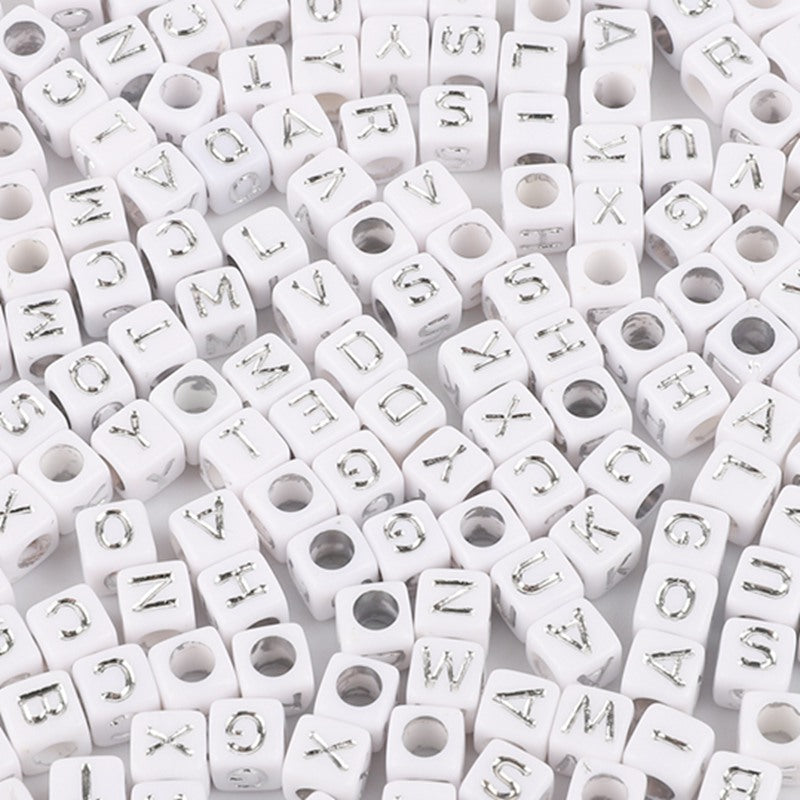Square Acrylic Letter & Number Beads | SoulstoneHouse