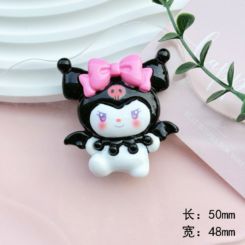 Sweet Angel Puppy Resin Charm for DIY Phone Cases and Crafts