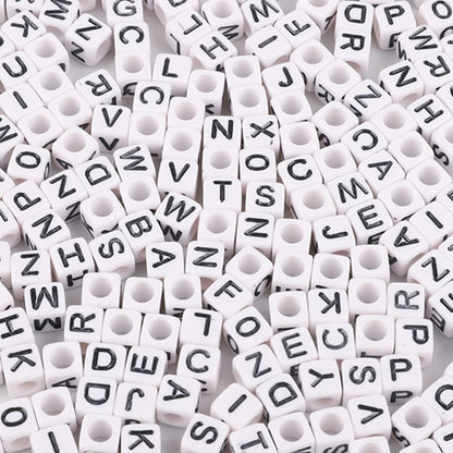 Square Acrylic Letter & Number Beads | SoulstoneHouse
