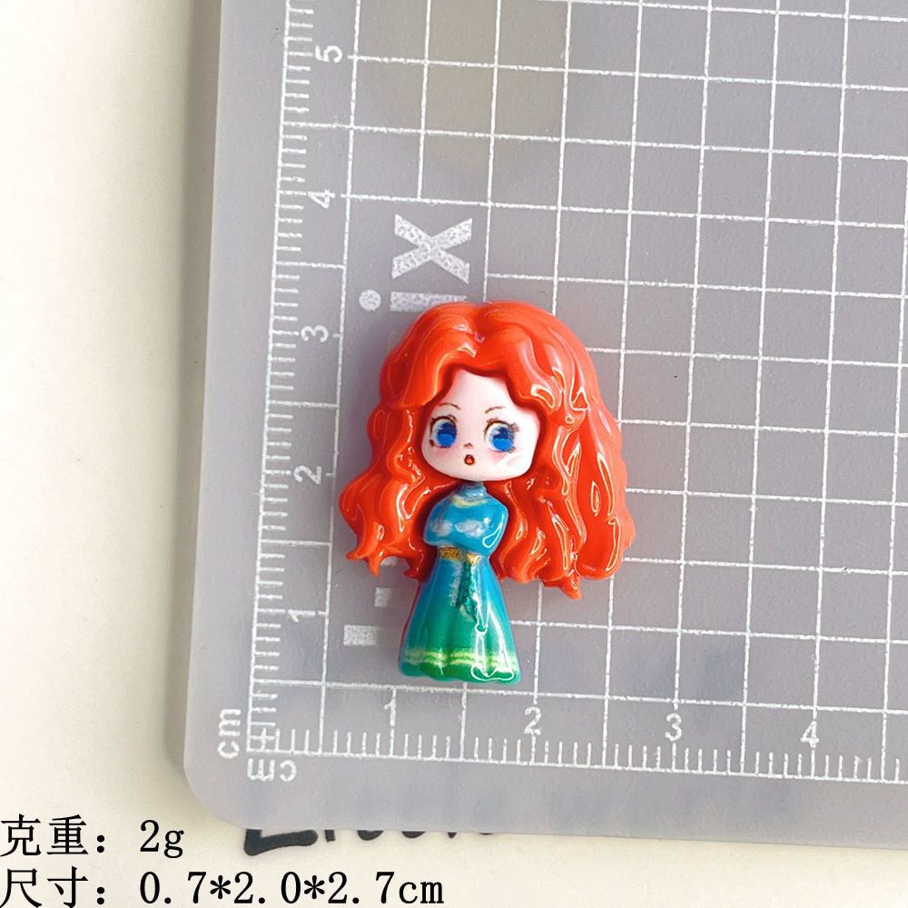 Mini Snow Princess Resin Charm for DIY Phone Cases and Accessories