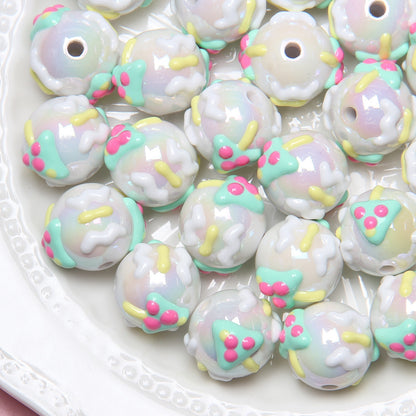 Viral Hand-Painted Resin Beads | DIY Beading Supplies | Phone Charm, Car Hanging, Bag Charm Loose Beads Wholesale DIY Accessories