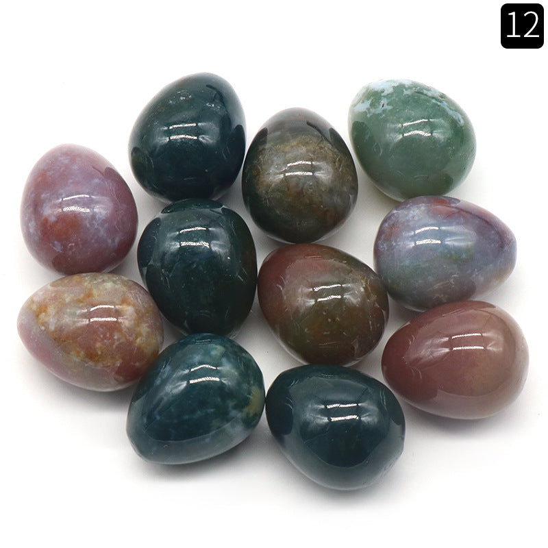 The Genesis Collection: 20mm Mini Natural Crystal & Agate Eggs | Spiritual Home Decor & Easter Energy Gifts