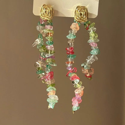 Bloom Cascade Handmade-Style Earrings
