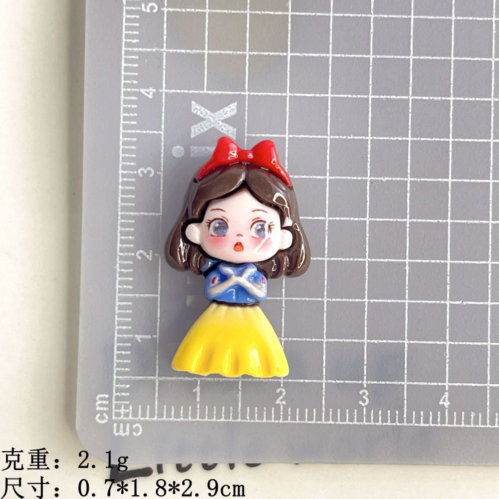 Mini Snow Princess Resin Charm for DIY Phone Cases and Accessories