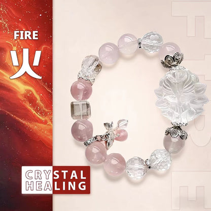 Pink crystal bracelet