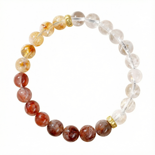 Fire & Metal Element Crystal Bracelet