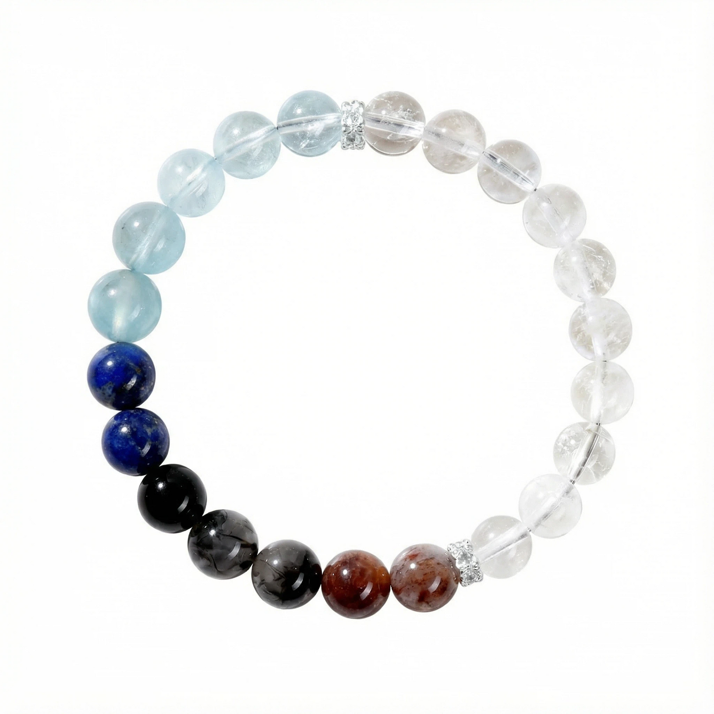 Metal & Water Element Crystal Bracelet
