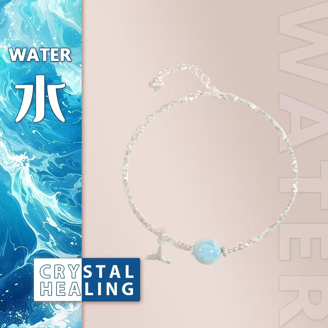 Larimar Mermaid Tail Bracelet