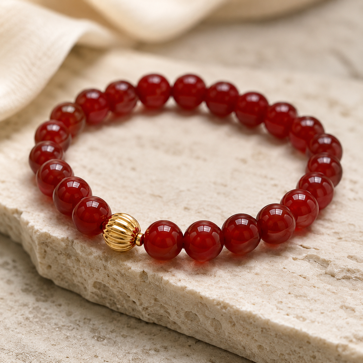 Red Agate Crystal Bracelet